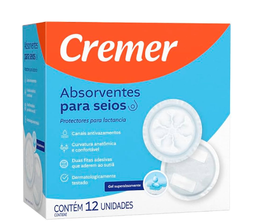 imagem de Absorvente Seios Cremer c/ 12un