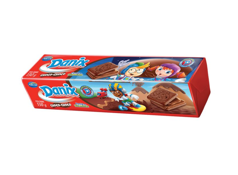imagem de Biscoito Aymoré Danix Recheado Choco Choco 130g