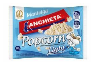 imagem de Pipoca Microondas Anchieta Manteiga Ligth 100g