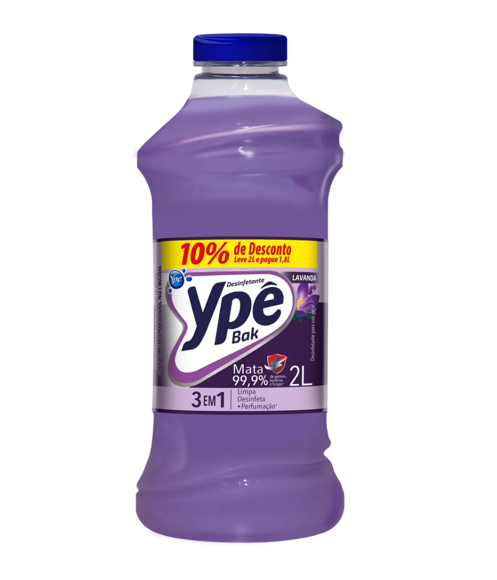 imagem de Desinfetante Ypê Bak Lavanda 2L Promocional