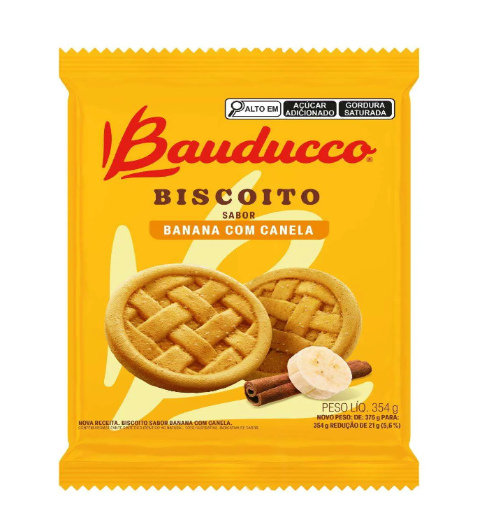 imagem de Biscoito Bauducco Banana Canela 354g