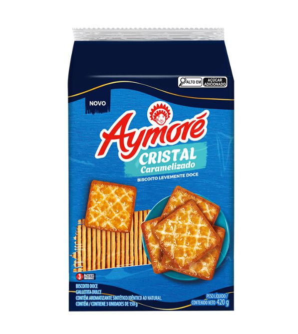imagem de Biscoito Aymoré Cristal Caramelizado 420g