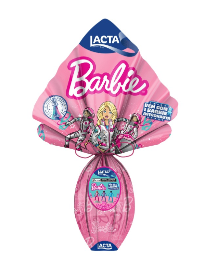 imagem de Ovo Páscoa Lacta Barbie ao Leite 166g