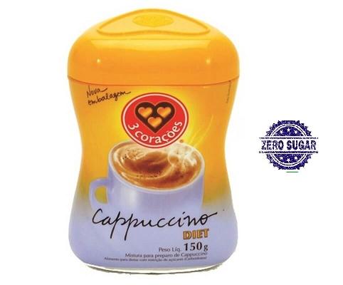 imagem de Cappuccino 3 Corações Diet Pote 150g