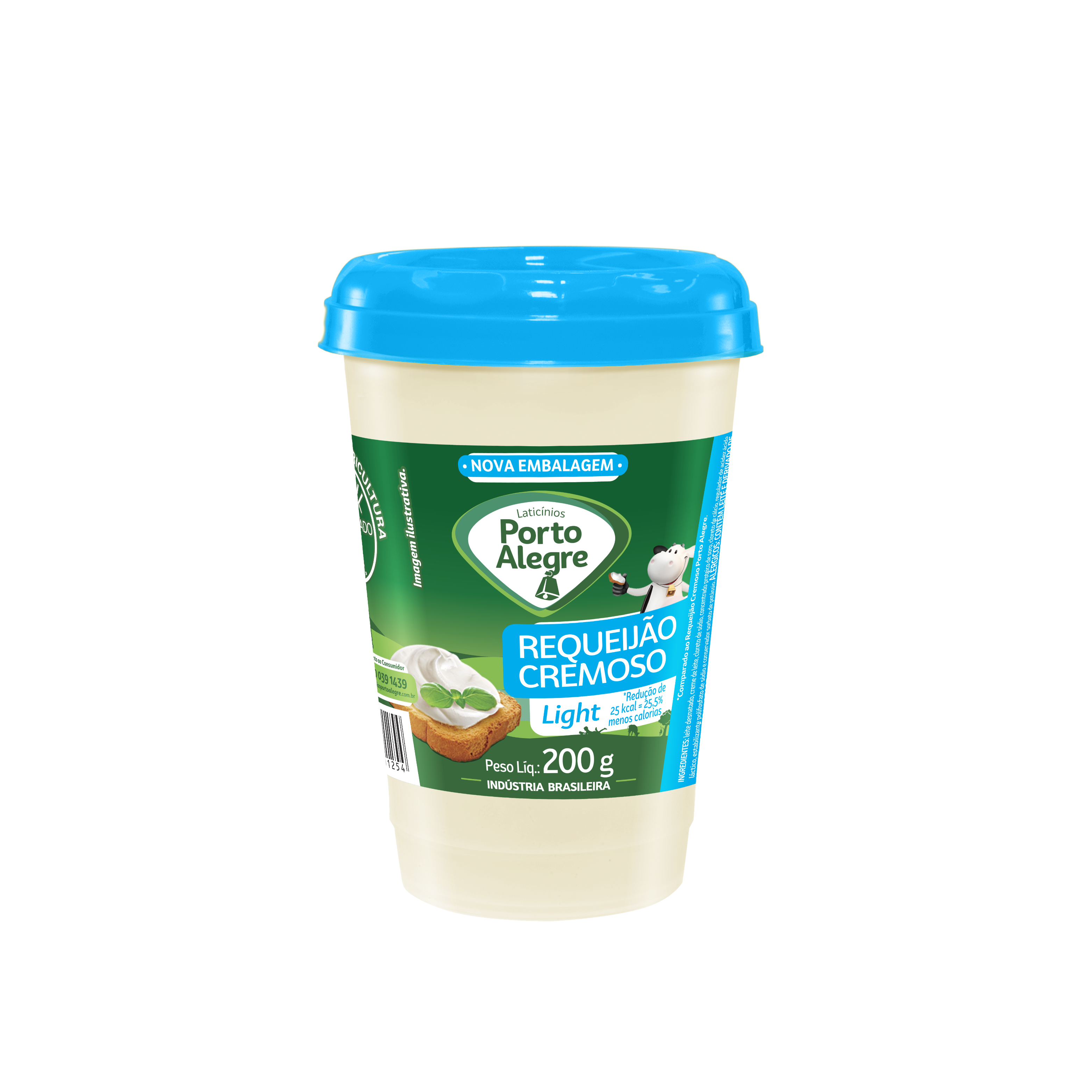 imagem de Requeijão Cremoso Porto Alegre Light 200g