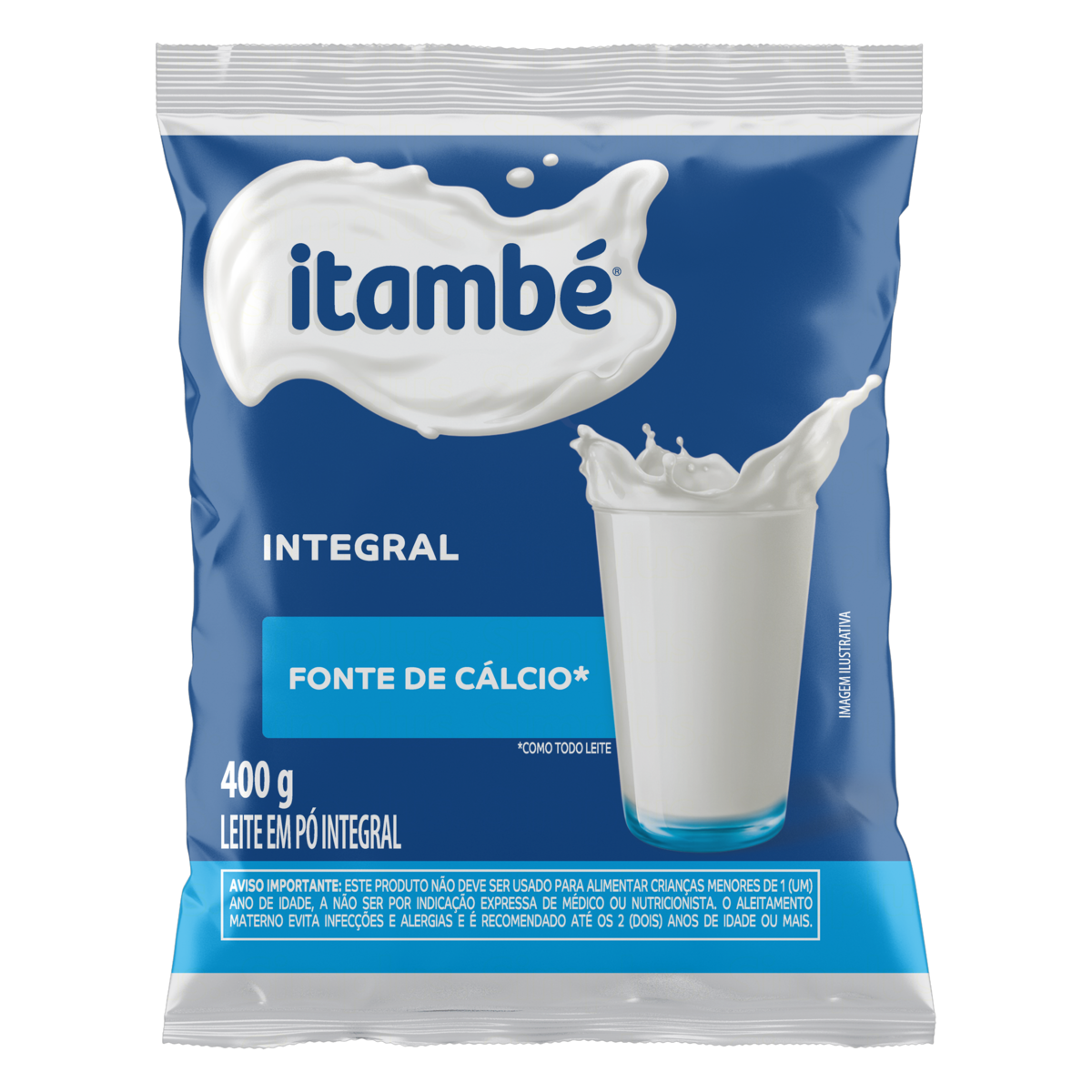 imagem de Leite em Pó Itambé Integral Sachê 400g