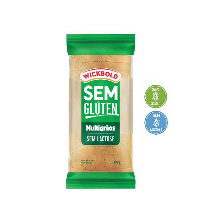 imagem de Pão Wickbold Forma Multigrãos Sem Glúten Sem Lactose 300g