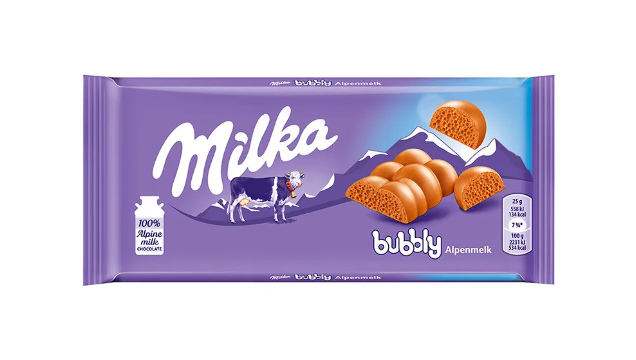 imagem de Choco Milka Bubbly Alpine Milk 90g