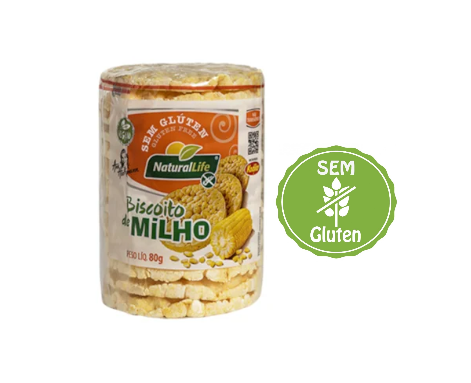 imagem de Biscoito Natural Life Milho s/ Glúten 80G