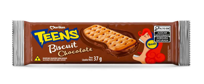 imagem de Biscoito Marilan Teens Chocolate 37g