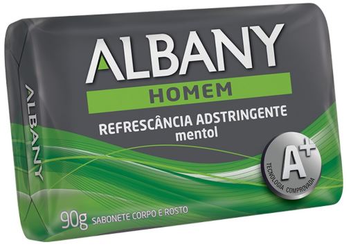 imagem de Sabonete Albany Refrescancia  Adstringente Mentol 85g