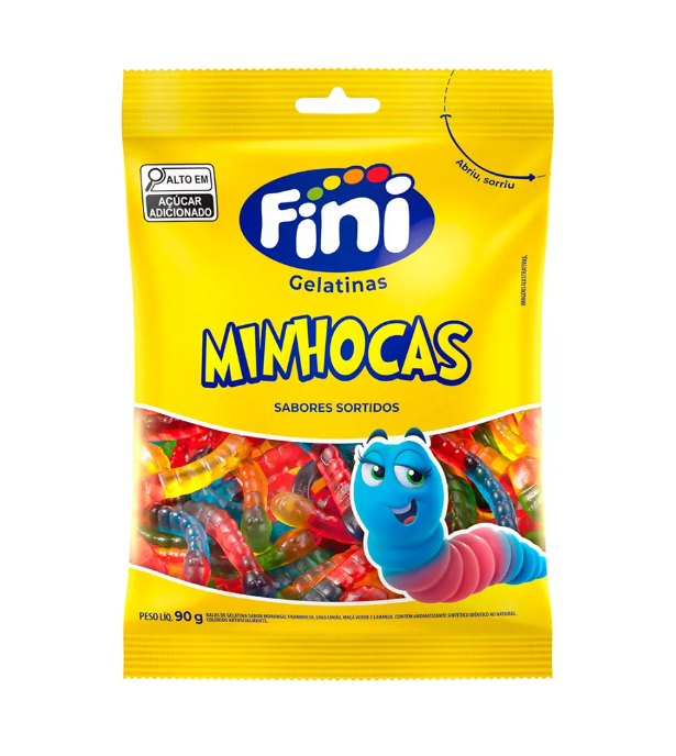 imagem de Bala Fini Minhocas Brilho 90g