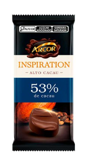imagem de Chocolate Arcor Inspiration Cacau 53% 80g