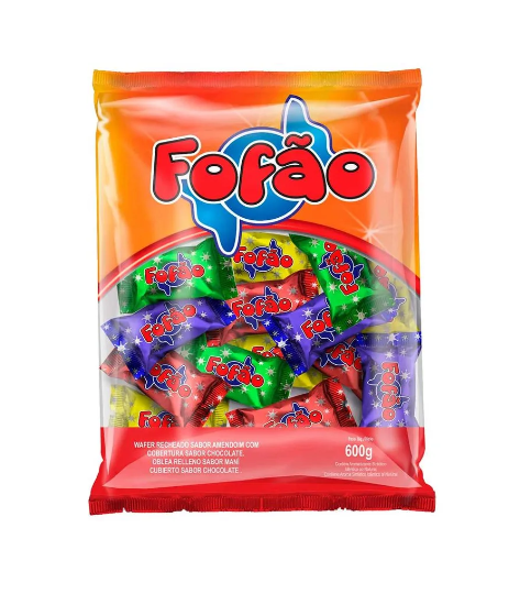 imagem de Wafer Fofão Amendoim Cobertura Chocolate 600g