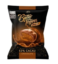 imagem de Bala Aarcor Butter Toffees Intense Chocolate 53% Cacau 90g
