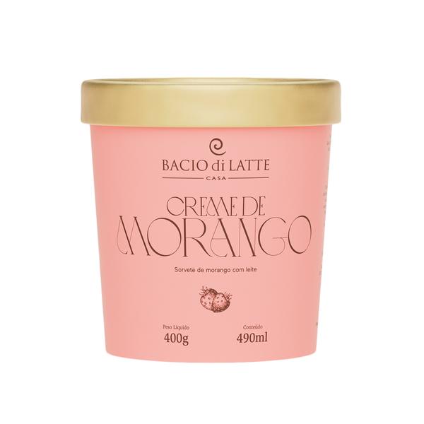 imagem de Sorvete Bacio Di Latte Morango 490ml