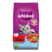 imagem de Ração Whiskas Carne Gatos Castrados 900g