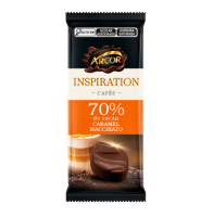 imagem de Chocolate Arcor Inspiration 70% de Cacau Caramel Macchiato 80g