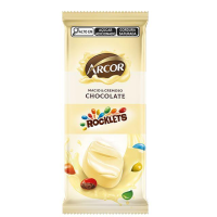 imagem de Chocolate Arcor Branco Rocklets 80g