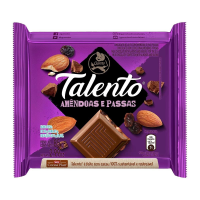 imagem de Chocolate Garoto Talento Amêndoas e Passa 85g