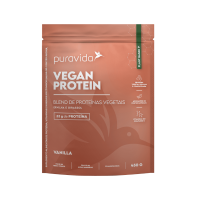 imagem de Suplemento Puravida Vegan Protein Vanilla 450g