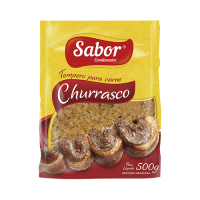 imagem de Sal Grosso Temperado Sabor Churrasco 500g