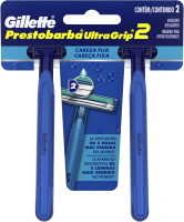 imagem de Aparelho Barbear Descartável Gillette Ultra Grip Cabeça Fixa c/2